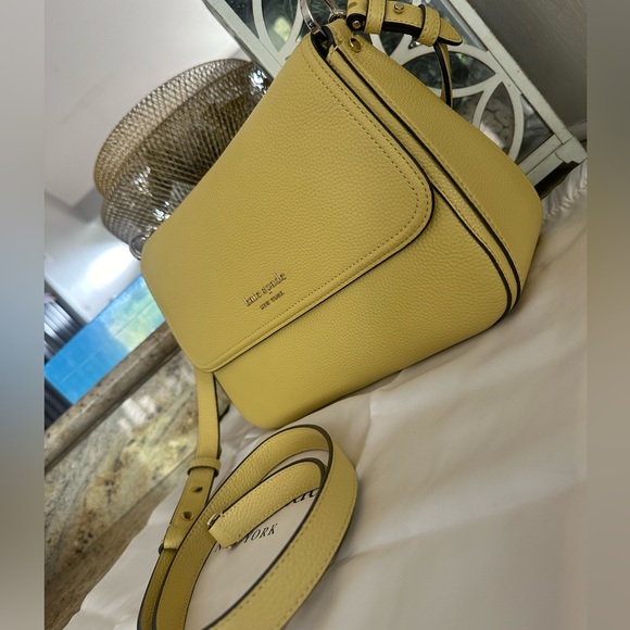 New Kate spade Hudson Pebbled Leather Medium Convertible Flap Shoulder Mullen - Picture 5 of 12